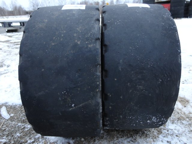 □L389 ノーパンク 6穴 DUNLOP POWER LIFTER TRUKUSH FB 16×6-8 CUSHION 2本 フォークリフト ホイール付き拍卖