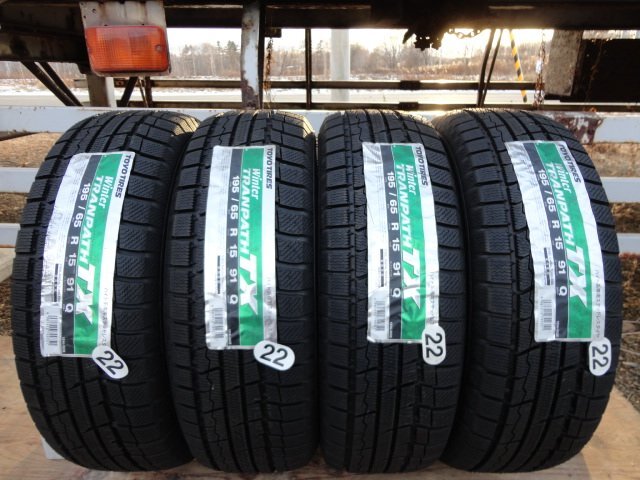 U●143 ◇ 新品 TOYO TRANPATH TX 195/65R15 4本 2022年製 ◇ スタッドレス拍卖