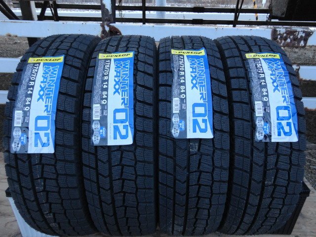 U●161 新品 DUNLOP WINTER MAXX WM02 175/70R14 4本 2022年製拍卖