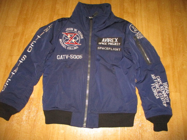 アビレックス・GT-10 リフレクター付き・フライトジャケット・SPACE WALK サイズM 新同美中古 MA-1拍卖