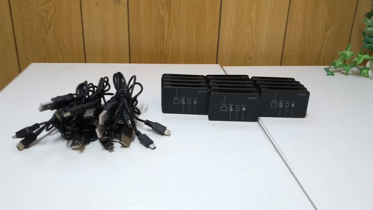 ●ELECOM メモリーカードリーダー MR-A39HBK エレコム ブラック 13個セット拍卖