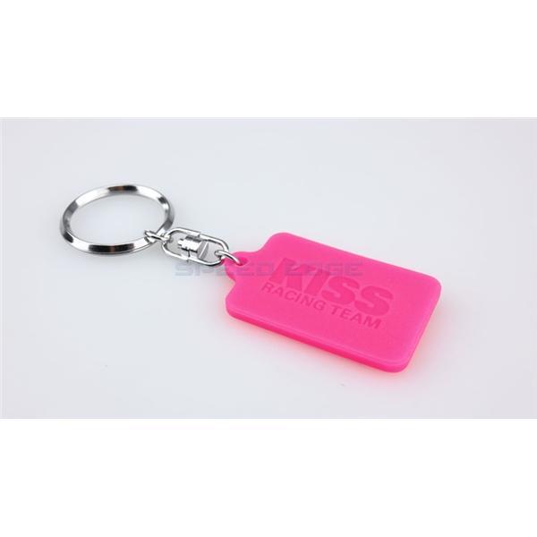 KIJIMA キジマ K-502 キーホルダー KISSロゴ入り シリコンピンク サイズ30×40mm拍卖