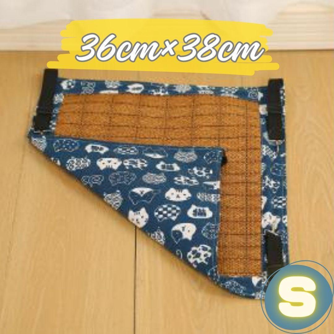 ハンモック にゃんモック S 36×38 猫用 ブルー ねこ柄 夏用拍卖