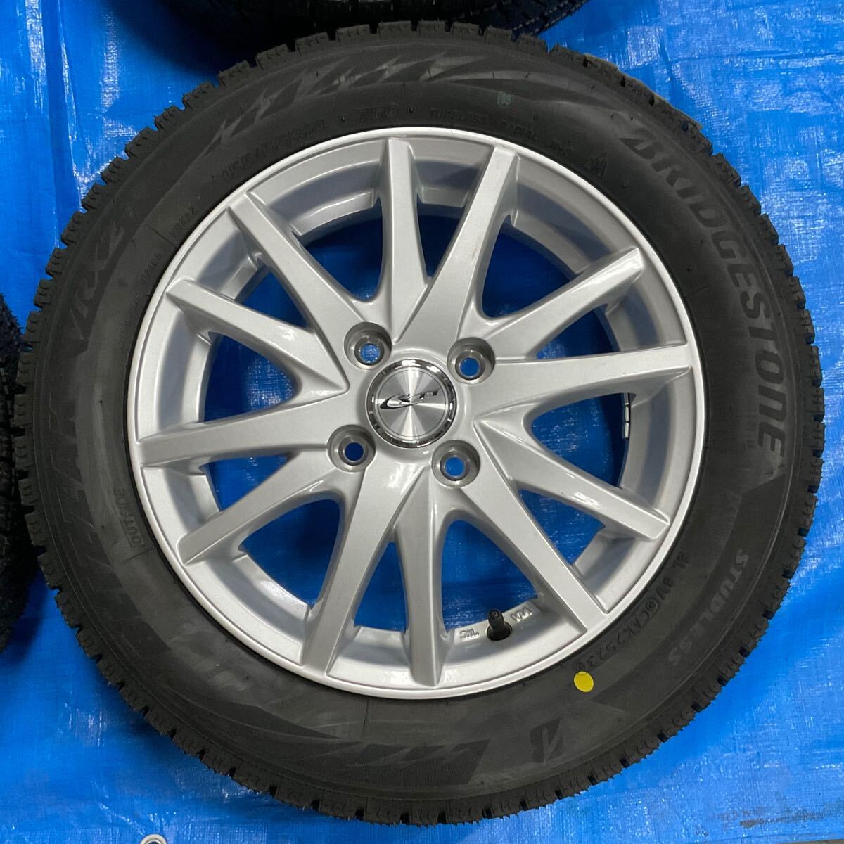 トピー CLX 14インチ ブリザックVRX2 155/65R14 スタッドレスタイヤ 未使用 ホイール 中古品 4本セット タント N-BOX スペーシア拍卖