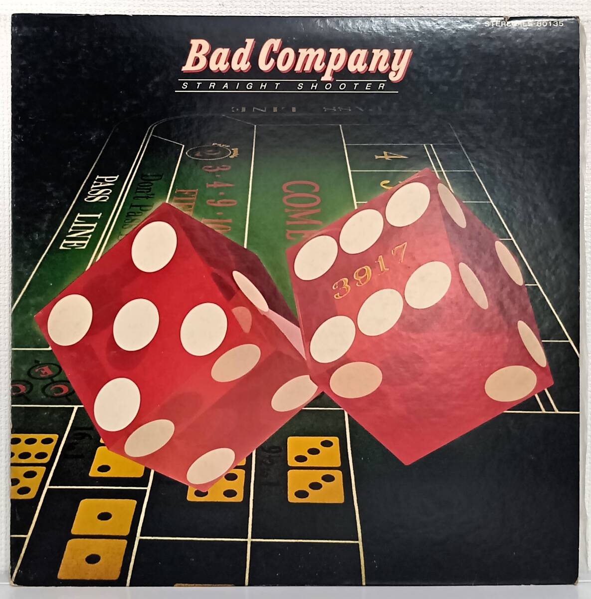 LP(希少 ILS-80135 '75年盤 ロック(rock) )バッド・カンパニー(Bad Company)のアルバム「Straight Shooter」【同梱可能6枚まで】061203拍卖