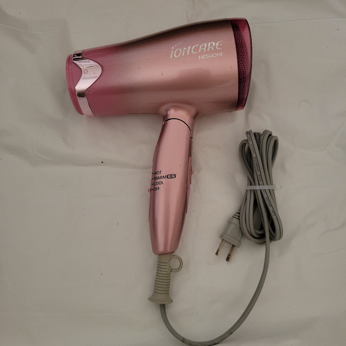 HITACHI 日立 HD-N5610 ヘアードライヤー ioncare ターボ ノズルなし ピンク 1200w 50-60Hz 稼働済 ドライヤー拍卖