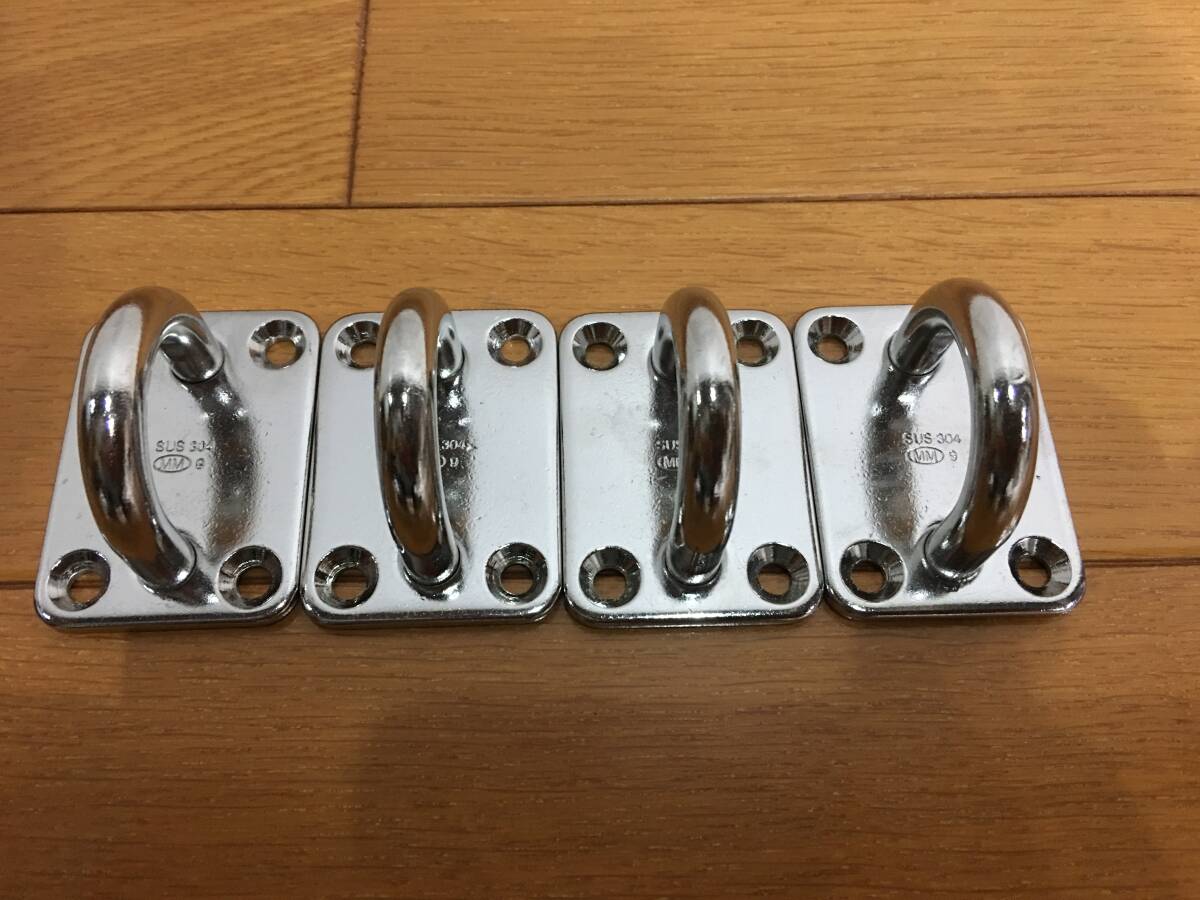 ★水本機械 ステンレス アイプレート 品番:IP-9(SUS304) 4個 ※新品未使用 ※送料無料拍卖