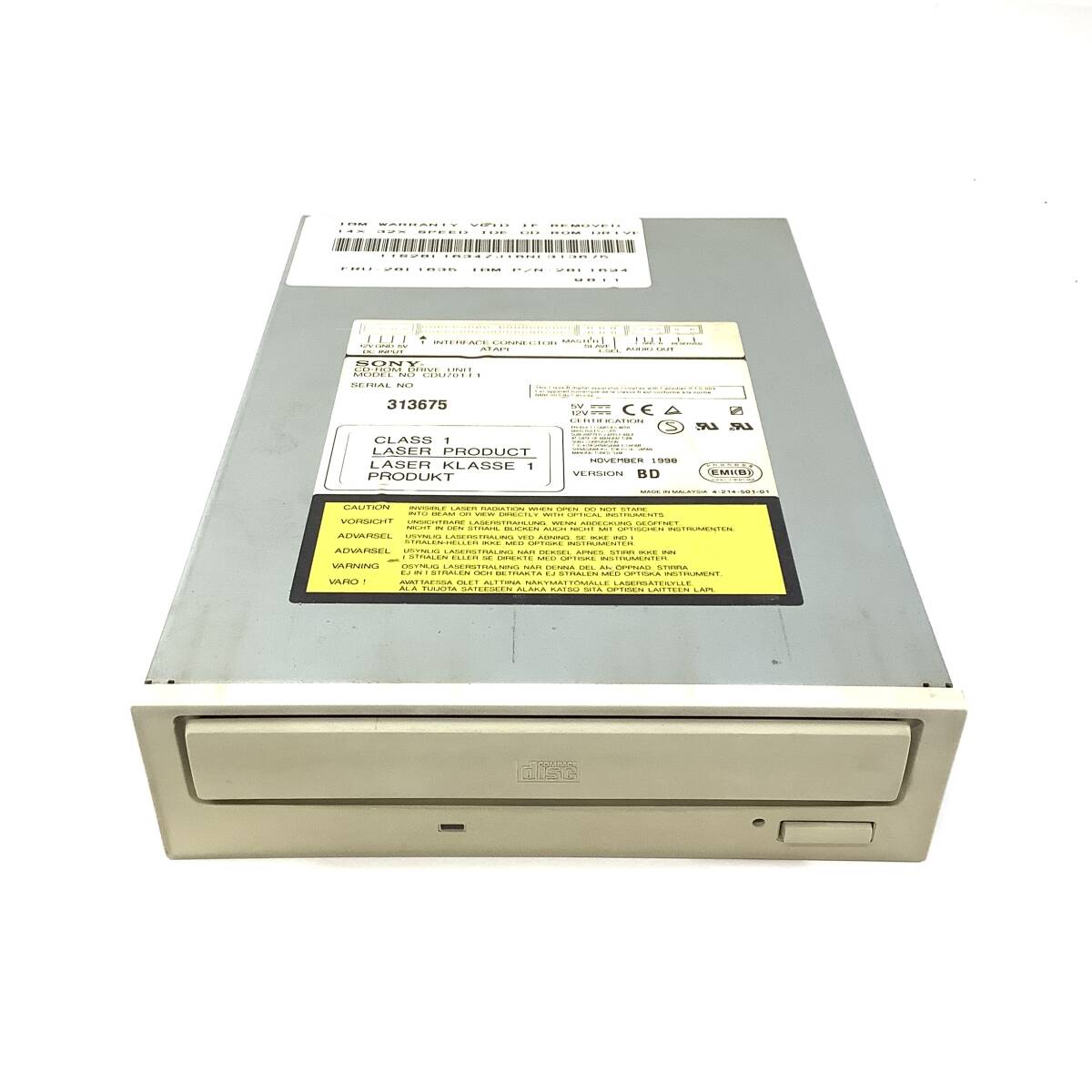S61203162 SONY CD-ROM DRIVE NO.CDU701-F1 ドライブ 1点【現状お渡し品】071020拍卖