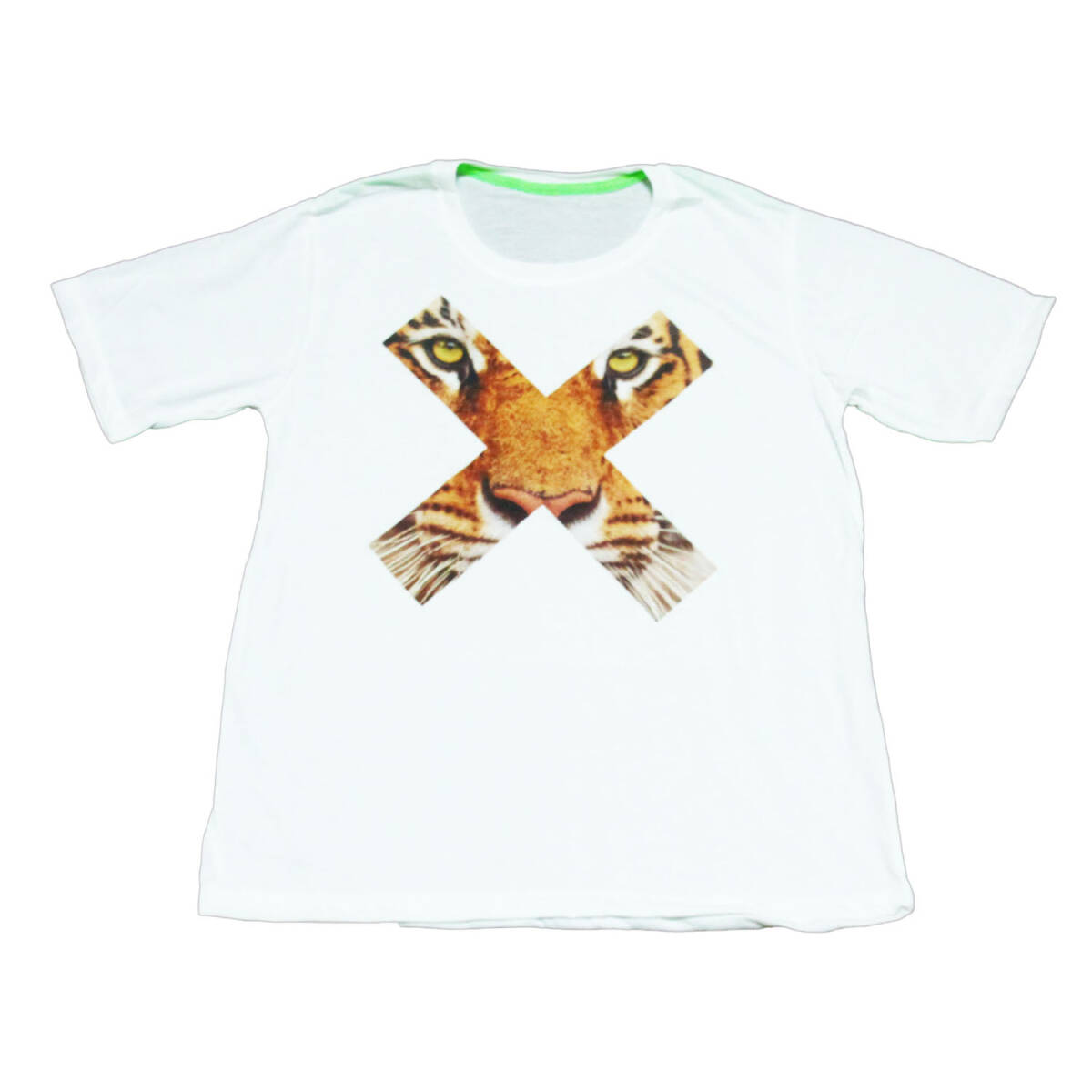 虎 タイガー エックス クール アニマル 動物園 ファッション おしゃれ ストリート系 デザイン レディースTシャツ 半袖 ★N818L拍卖