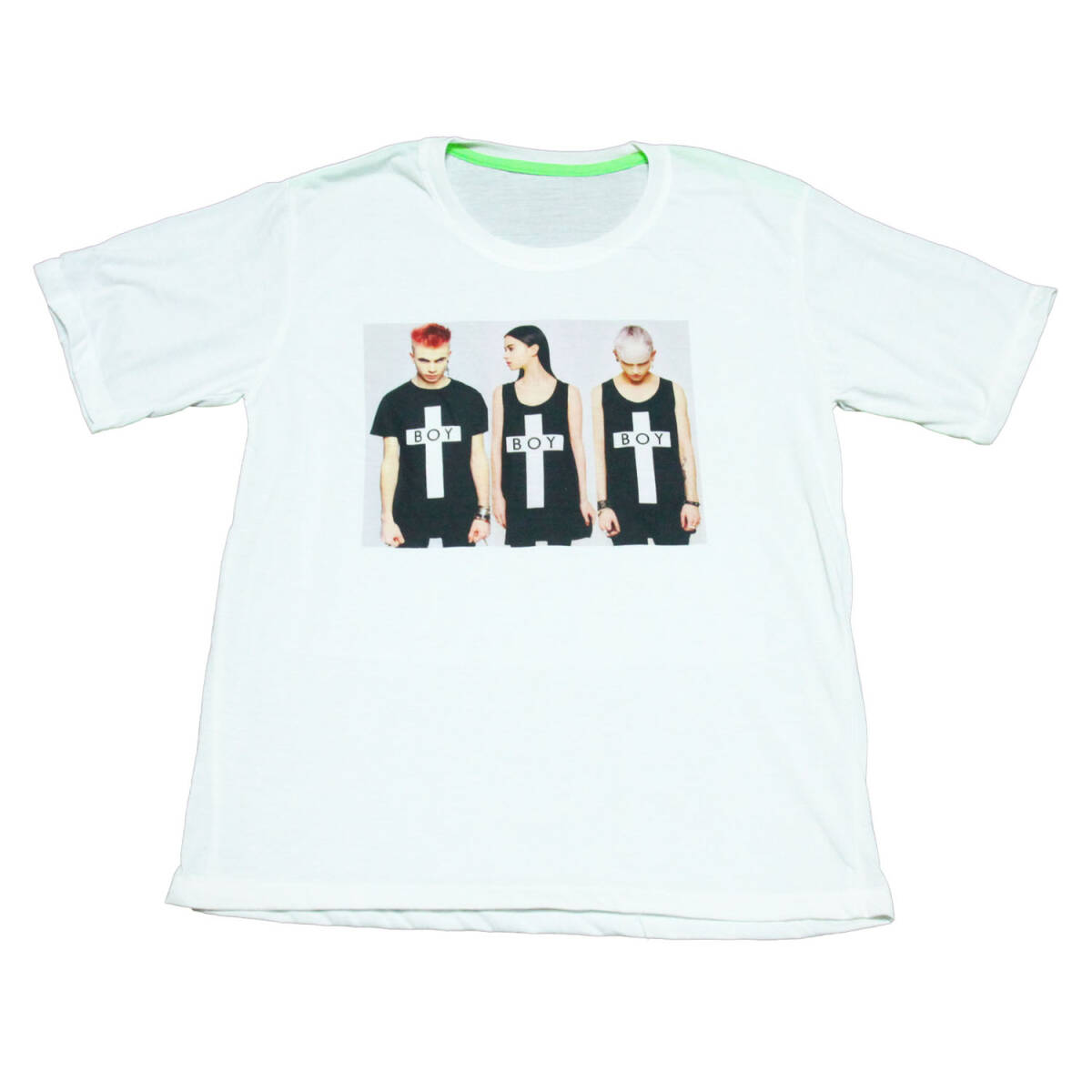 バンドTシャツ ロックTシャツ 十字架. クロス ファッション おしゃれ ストリート系 デザイン レディースTシャツ 半袖 ★N812L拍卖