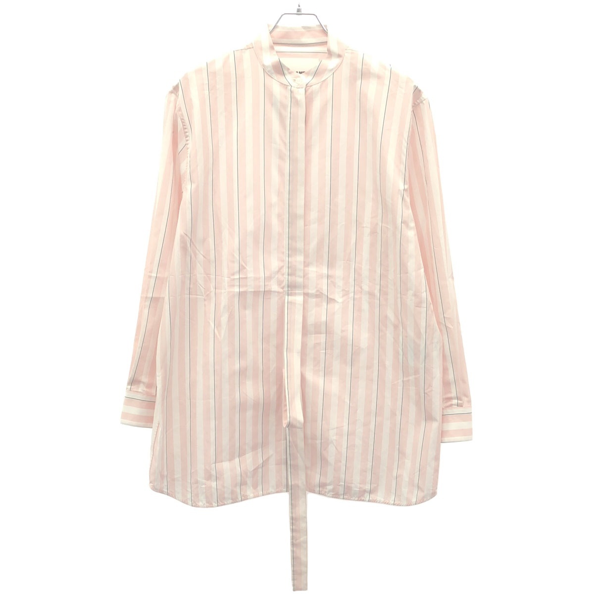 JIL SANDER ジルサンダー 19AW ストライプバンドカラーシャツ JSPP604305 WP245010 ピンク 38 ITCG65AILGG4拍卖
