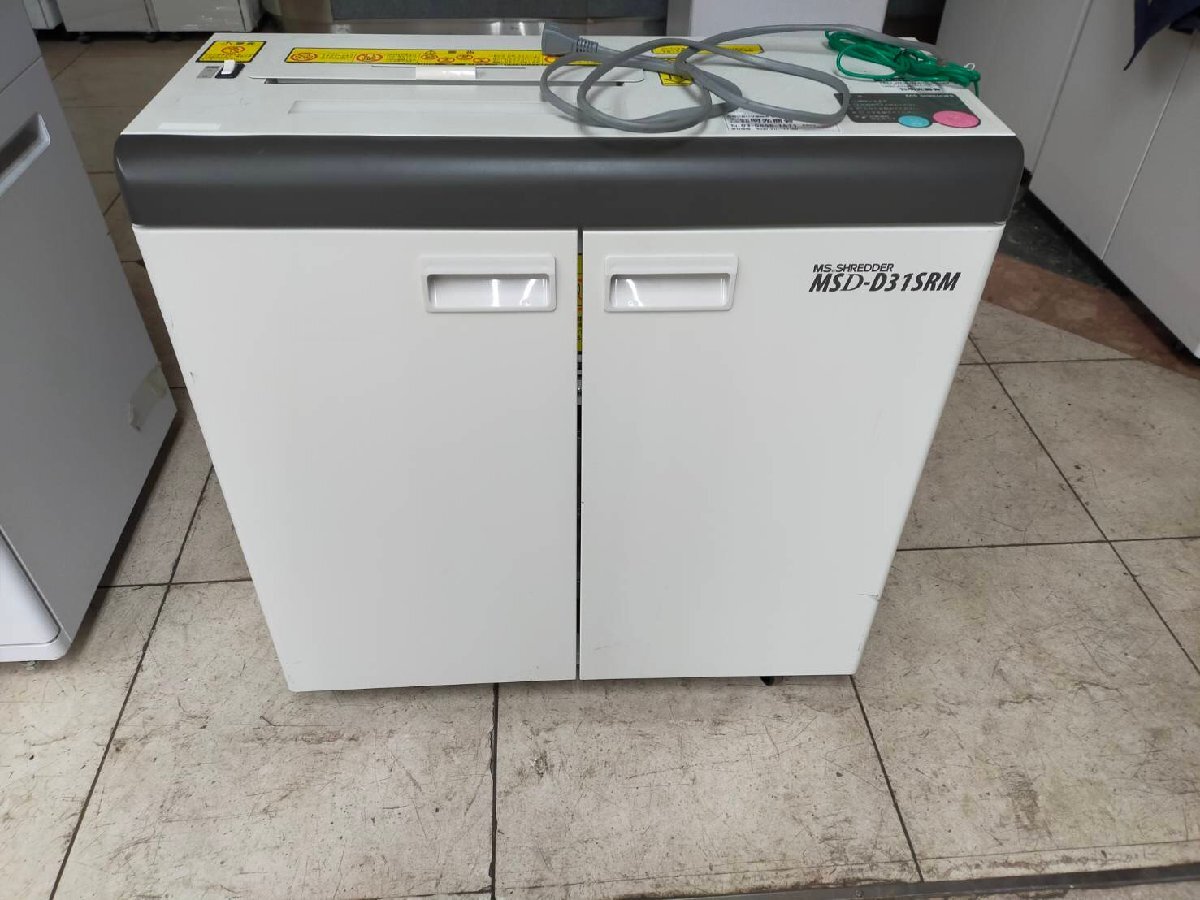 家財便■明光商会 現行モデル MSシュレッダー A3対応 MSD-D31SRM/スパイラルカット方式 メディアも細断可能なマルチモデル【C0128Z5】拍卖
