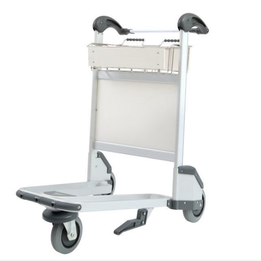 ■美品!金沢車輌 オートブレーキ式アルミ3輪バゲジカート SH-59AL RB付き 耐荷重200kg 台車 空港/ホテル/マンション/埼玉県坂戸市発拍卖