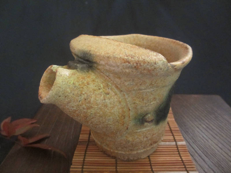 酒器 片口 黄瀬戸 山柿 片口 注器 浜田純理 HA-155拍卖