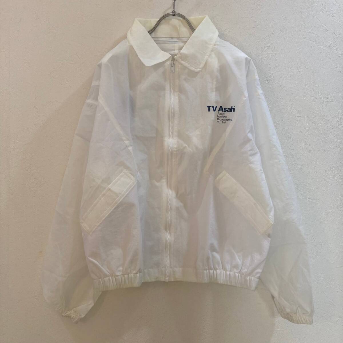 TV Asahi/ 長袖ジップアップナイロンジャケット ホワイト 白 メンズ M拍卖
