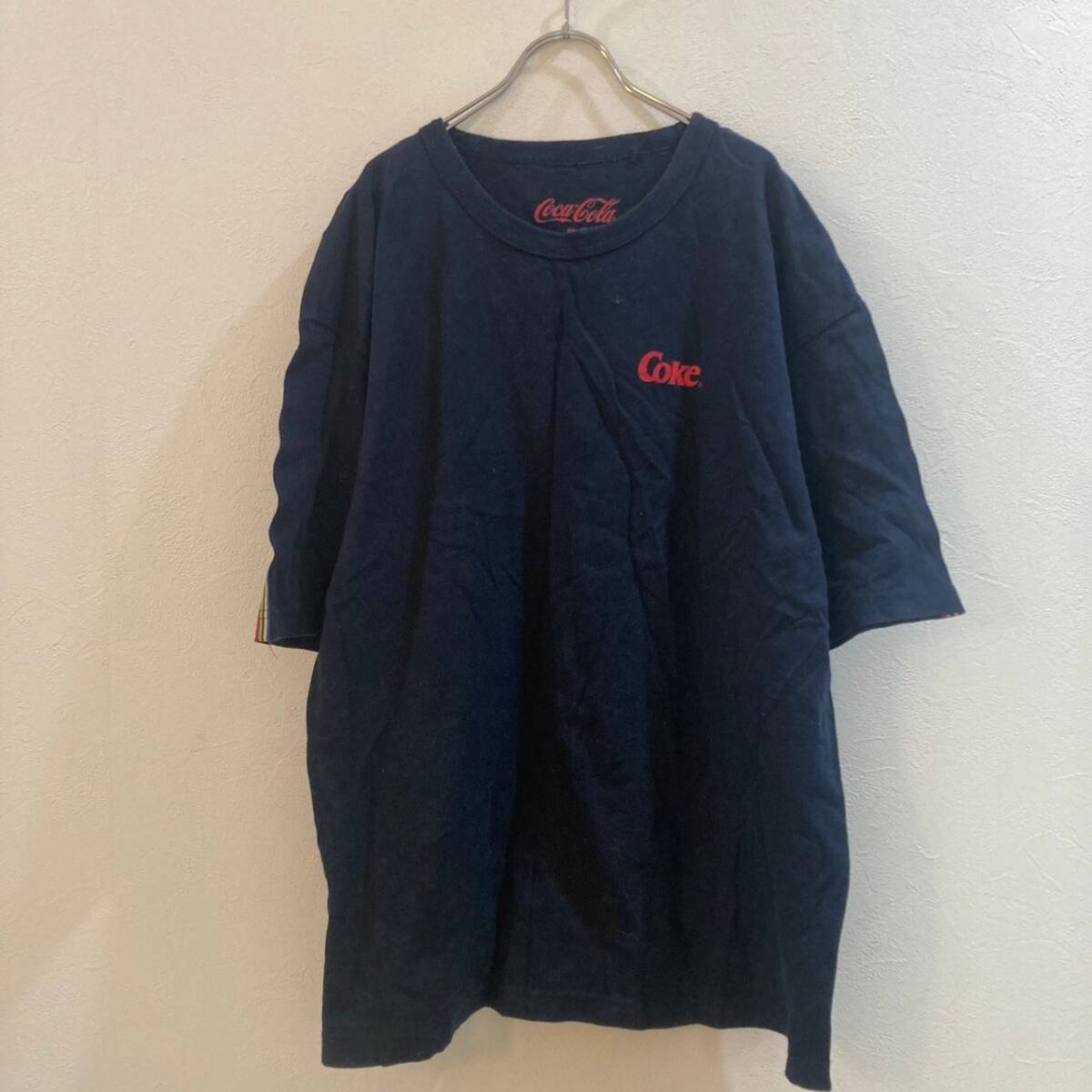 Coca-Cola/コカ・コーラ 半袖Tシャツ ブラック 黒 メンズ XL拍卖