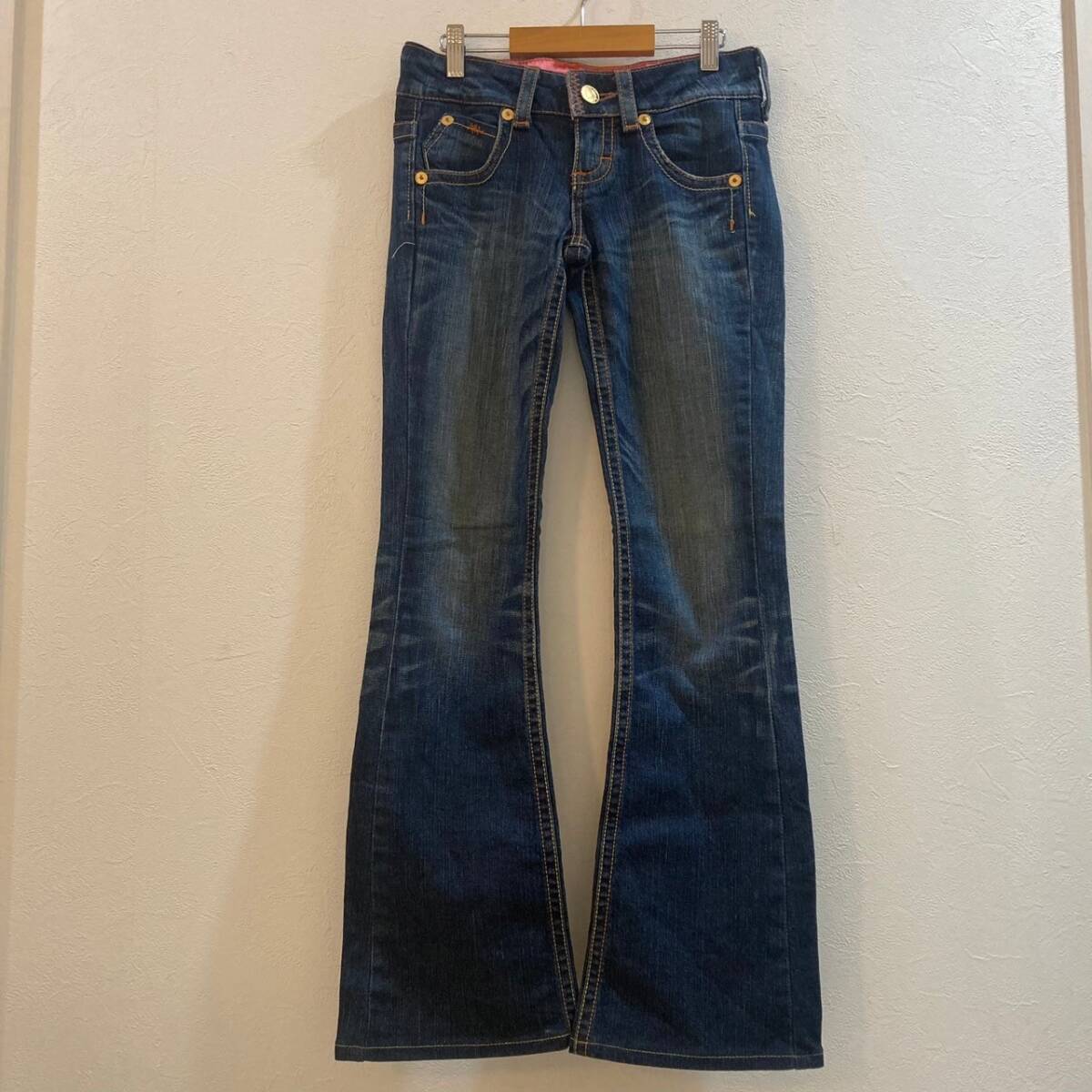 EDWIN/エドウィン サムシング ストレッチフレアデニム ブルー レディース 25x33拍卖