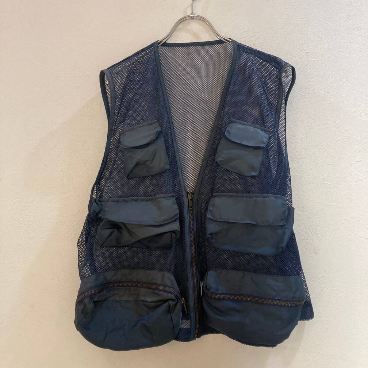 SEADRABBN/ メッシュベスト アウトドア ネイビー 紺 メンズ L拍卖