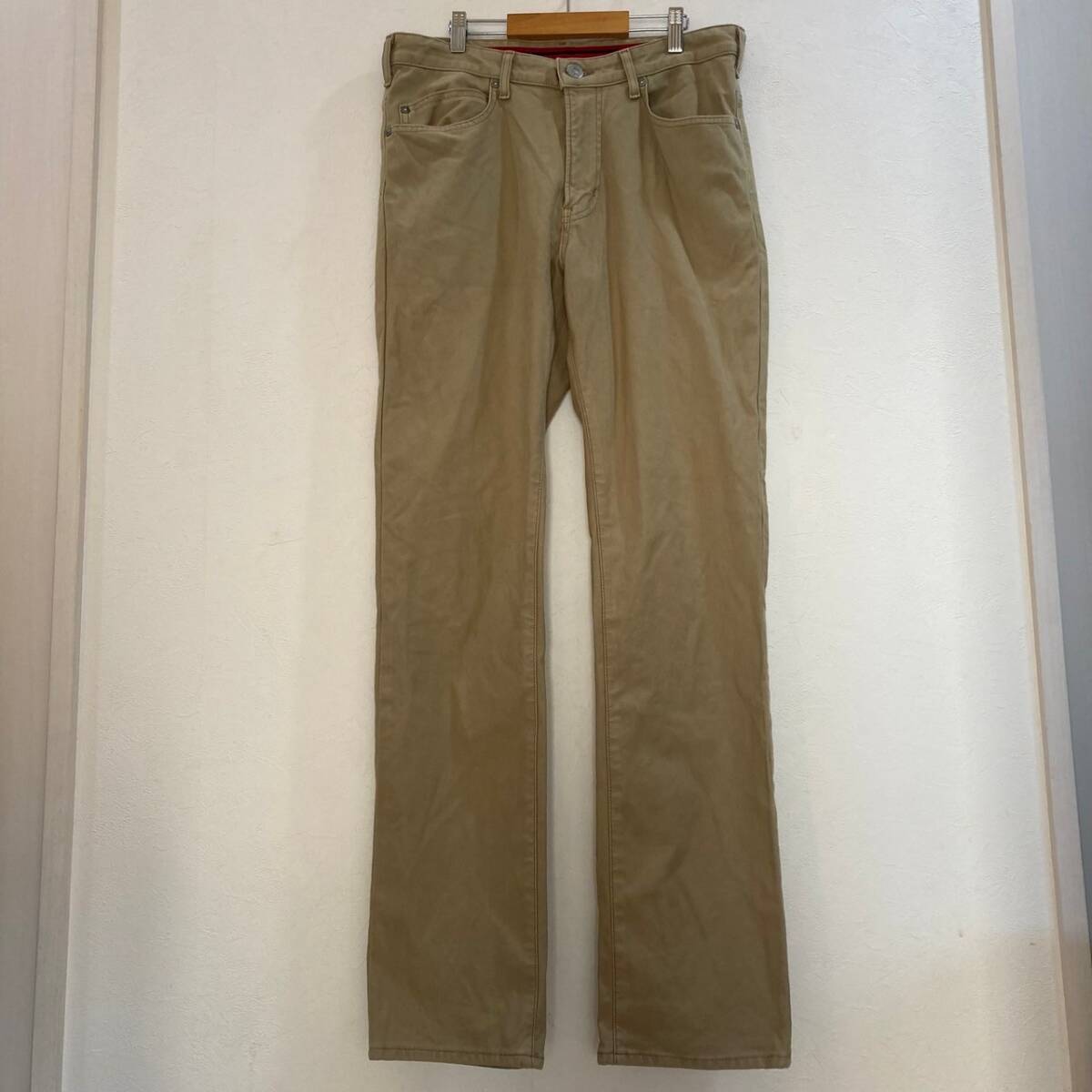 EDWIN/エドウィン ER403 ストレッチ ストレートカラーパンツ ベージュ メンズ M拍卖