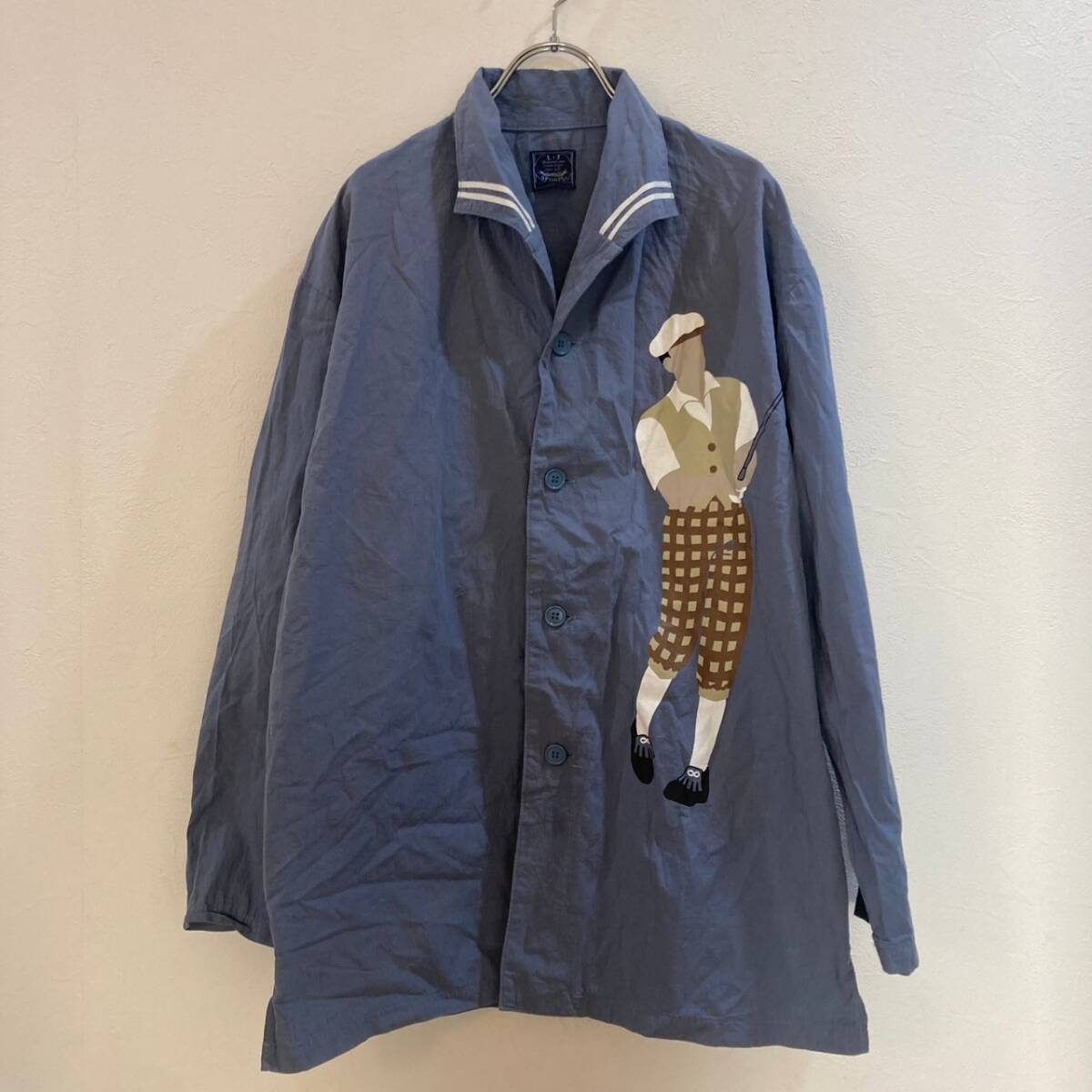 L.T SPORTS/ 長袖シャツ ゴルフ ブルー メンズ L拍卖