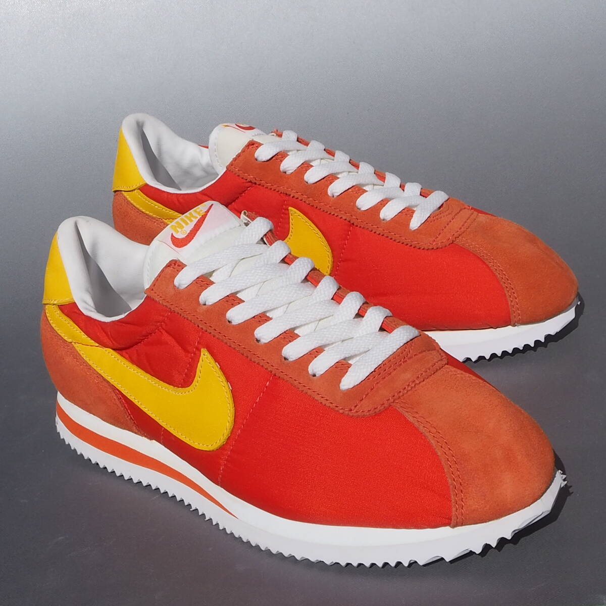 デッド!! 新品 レア 97年製 US 10 / 28cm NIKE NYLON CORTEZ ナイロン コルテッツ オレンジx黄 90s ビンテージ拍卖