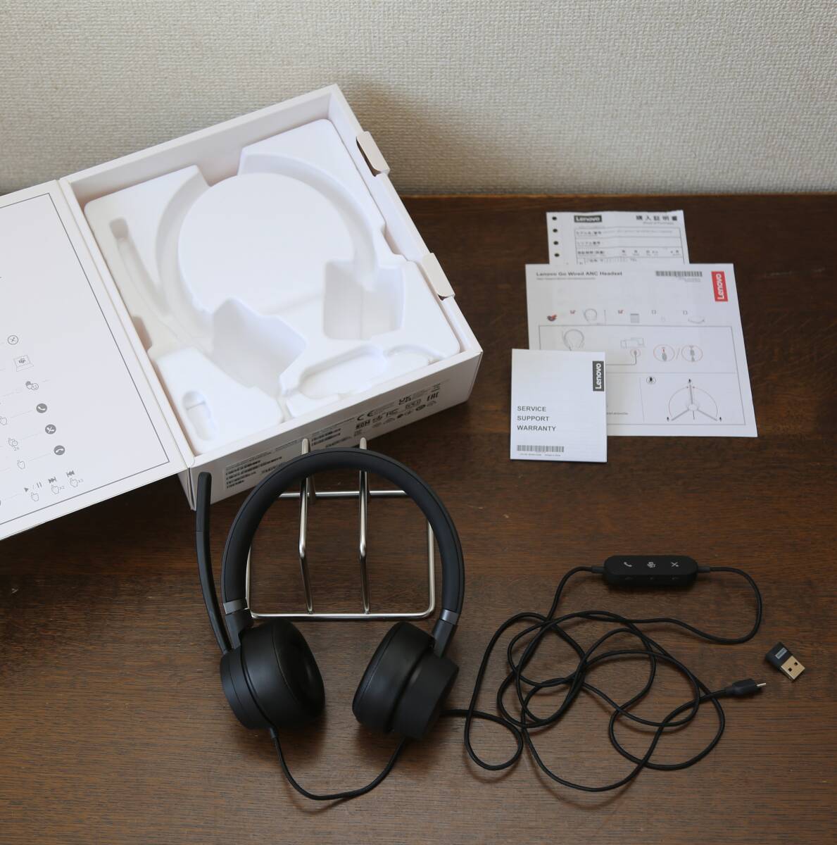 【中古】LENOVO Go WIRED ANC Headset(レノボ ゴー ワイアード アクティブノイズキャンセリング ヘッドセット)拍卖
