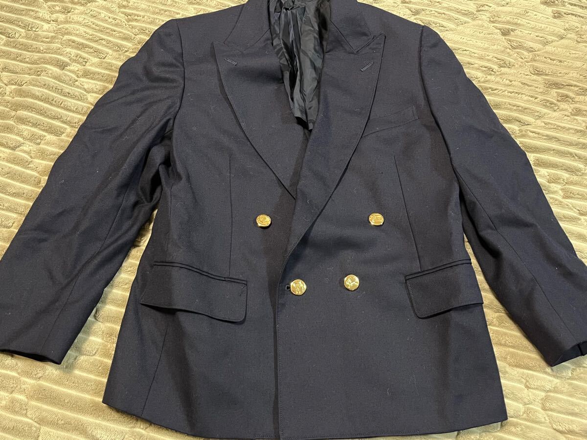 バーバリー 150 ブレザー 金ボタン 紺拍卖