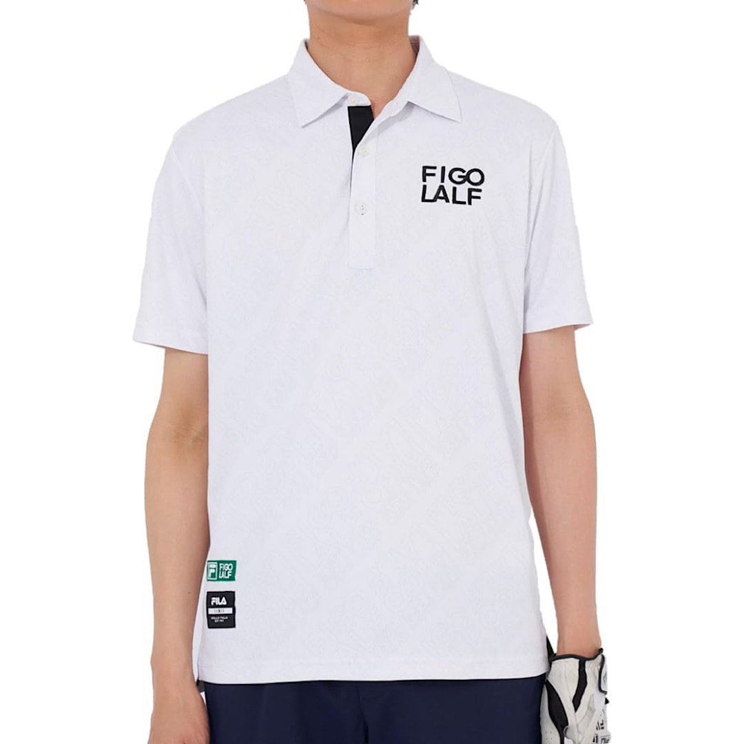 新品 フィラ ゴルフ 半袖 ポロシャツ Mサイズ 白 ホワイト 744-640 接触冷感 遮熱 税込8,690円 メンズ ゴルフウェア 744640 FILA GOLF拍卖