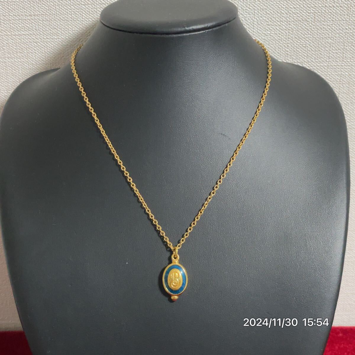 Burberry バーバリー Bロゴ クラッシック ゴールドカラー ペンダント ネックレス アクセサリー拍卖