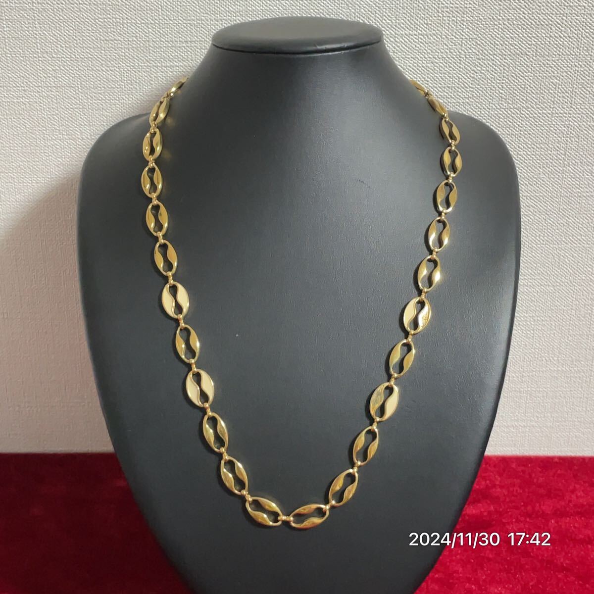 GIVENCHY ジバンシー ジバンシィ Gロゴ オーバルチェーン ゴールドカラー ロング ネックレス アクセサリー拍卖