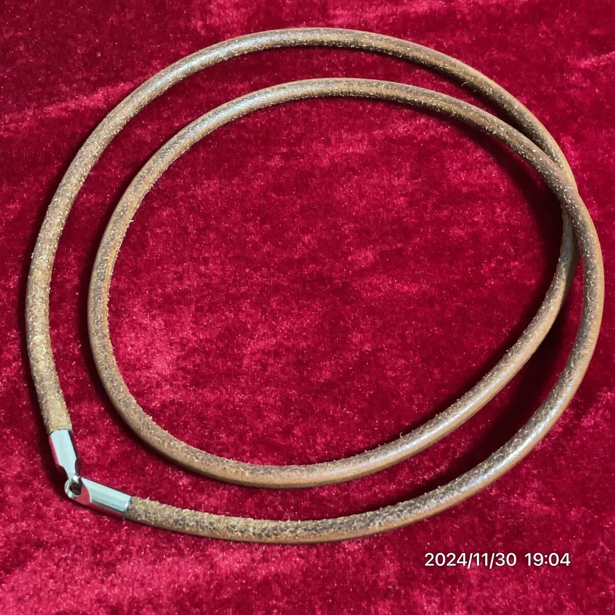 HERMES エルメス レザー 革 ジャンボ チョーカー ネックレス アクセサリー拍卖