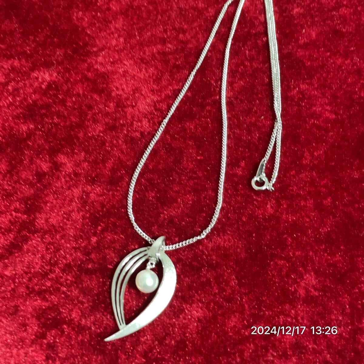 SILVER シルバー MIKIMOTO ミキモト 雫風 パール 真珠 ネックレス ペンダント アクセサリー拍卖