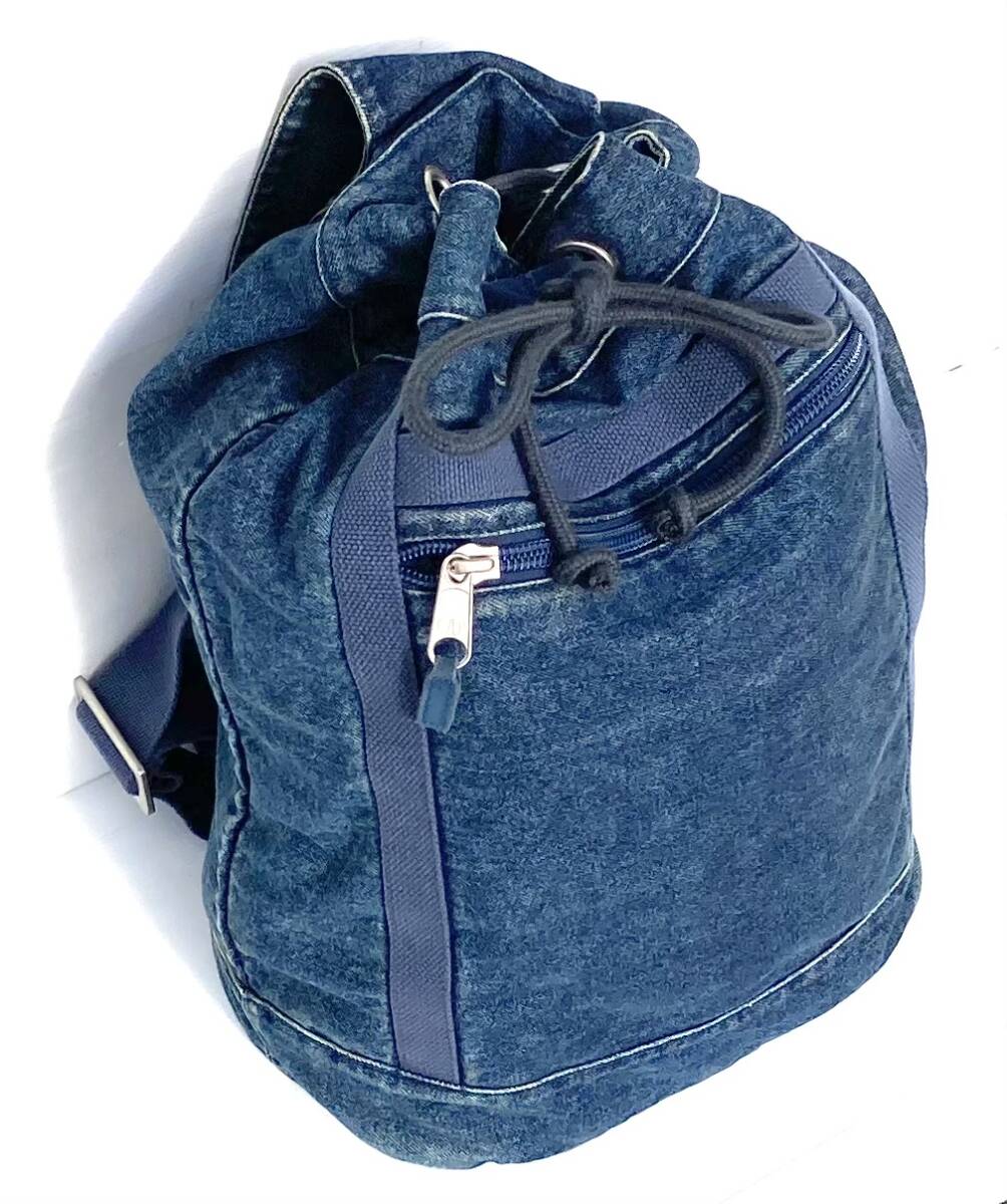 希少 00s GAP デニム ショルダーバッグ 2003年製 オールド ギャップ ランドリーバッグ ビンテージ拍卖