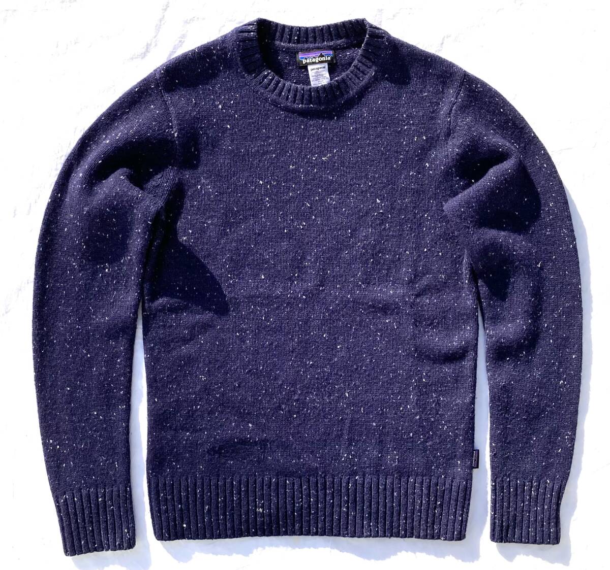 PATAGONIA パタゴニア メリノウール ネップ セーター ギャラクティク 紺 ニット 50320 FA14 2014年製拍卖