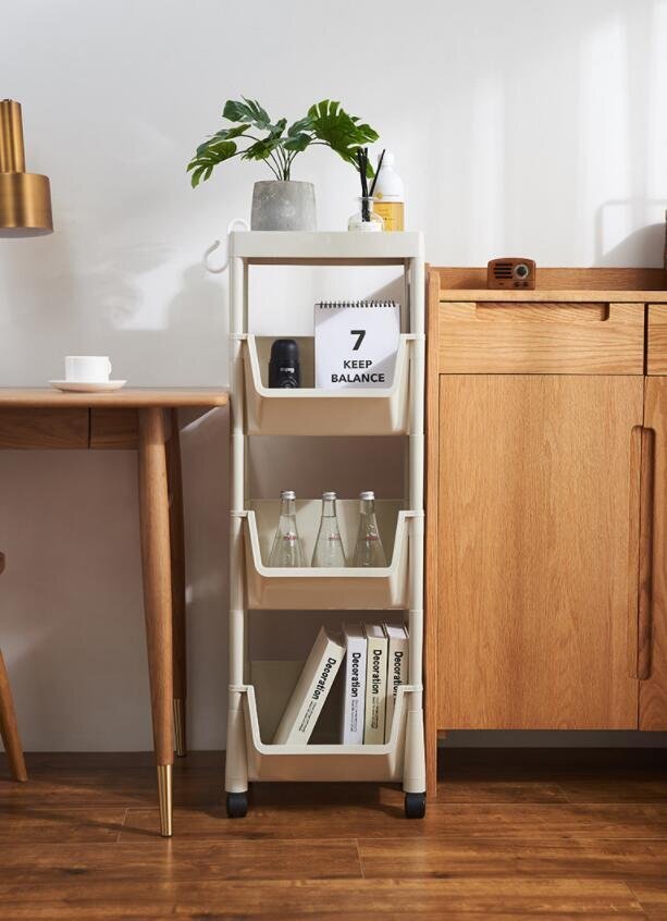 OHJ814★キッチン収納 キッチンワゴン 可動式収納ラック おもちゃ ランドリー バスケットトローリー キッチンラック おしゃれ 便利 3層拍卖