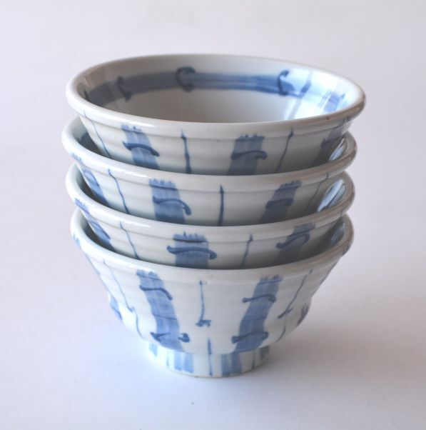 こどんぶり 4個 小丼 飛十草 13.5cm 駄知どんぶり 丸幸拍卖