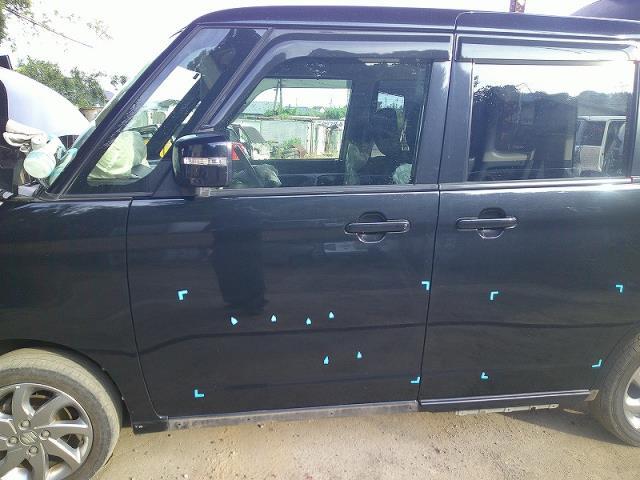 パレット SW DBA-MK21S 左フロントドア 助手席 ZJ3 ブルーイッシュブラックパールIII拍卖