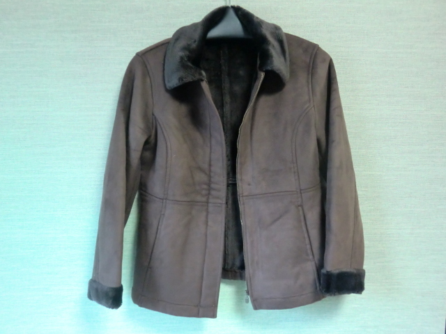 美品 NEWYORKER ニューヨーカー フェイクムートンジャケット  11Aサイズ レディース 拍卖