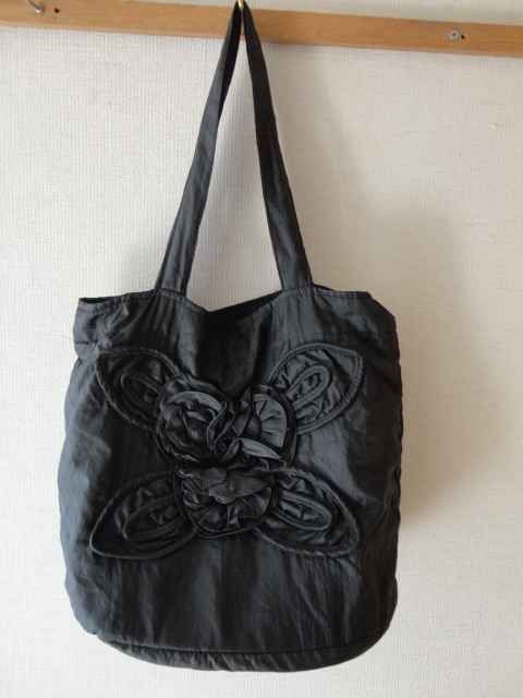 黒 花のエコバッグ拍卖
