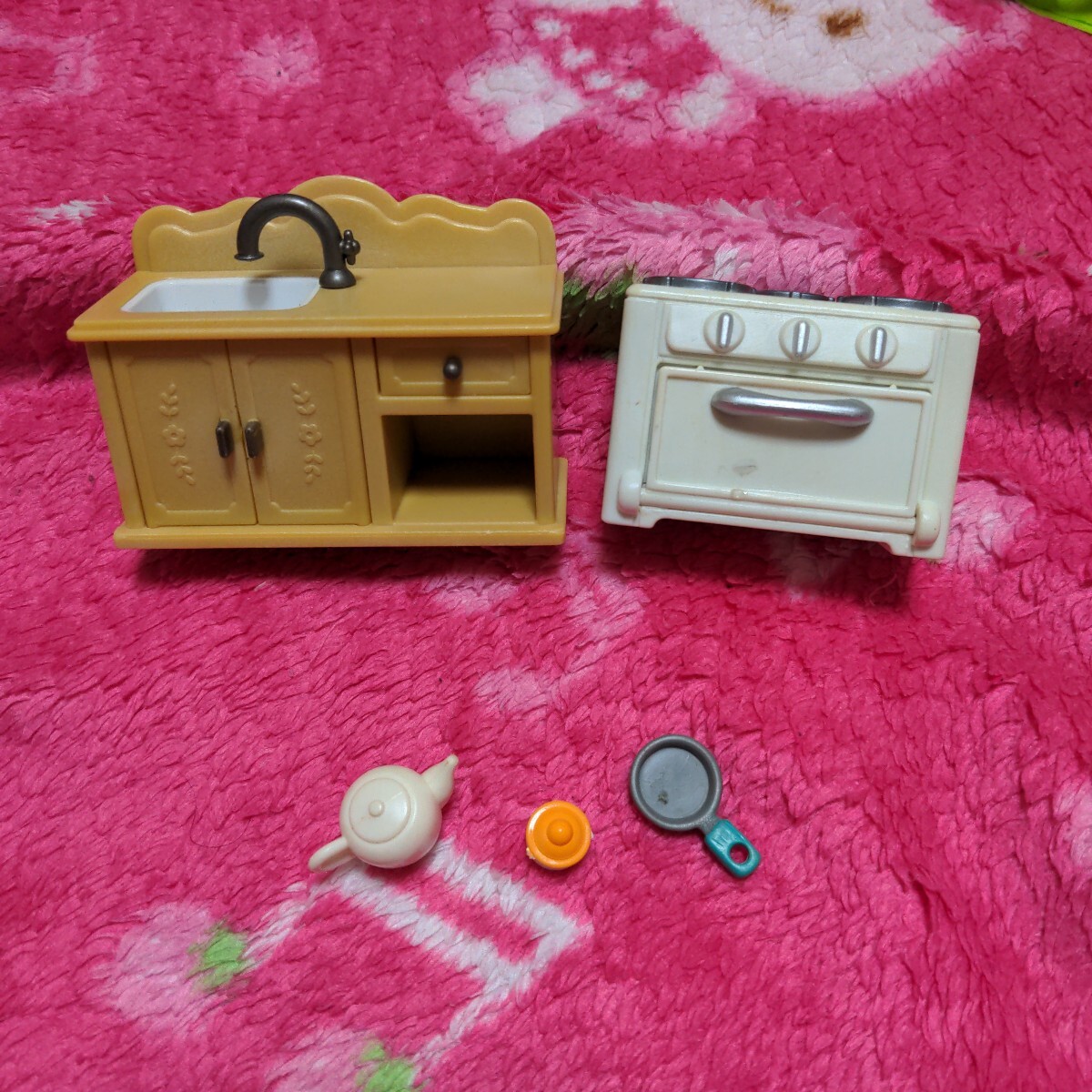 シルバニアファミリー キッチン コンロ 小物セット拍卖
