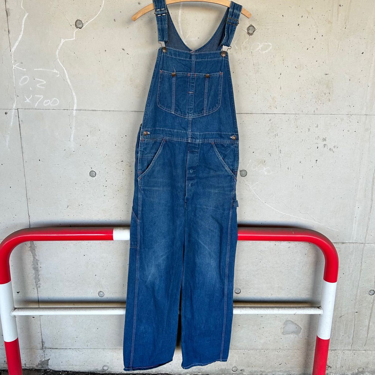 70s sears シアーズ デニム オーバーオール サロペット 32拍卖