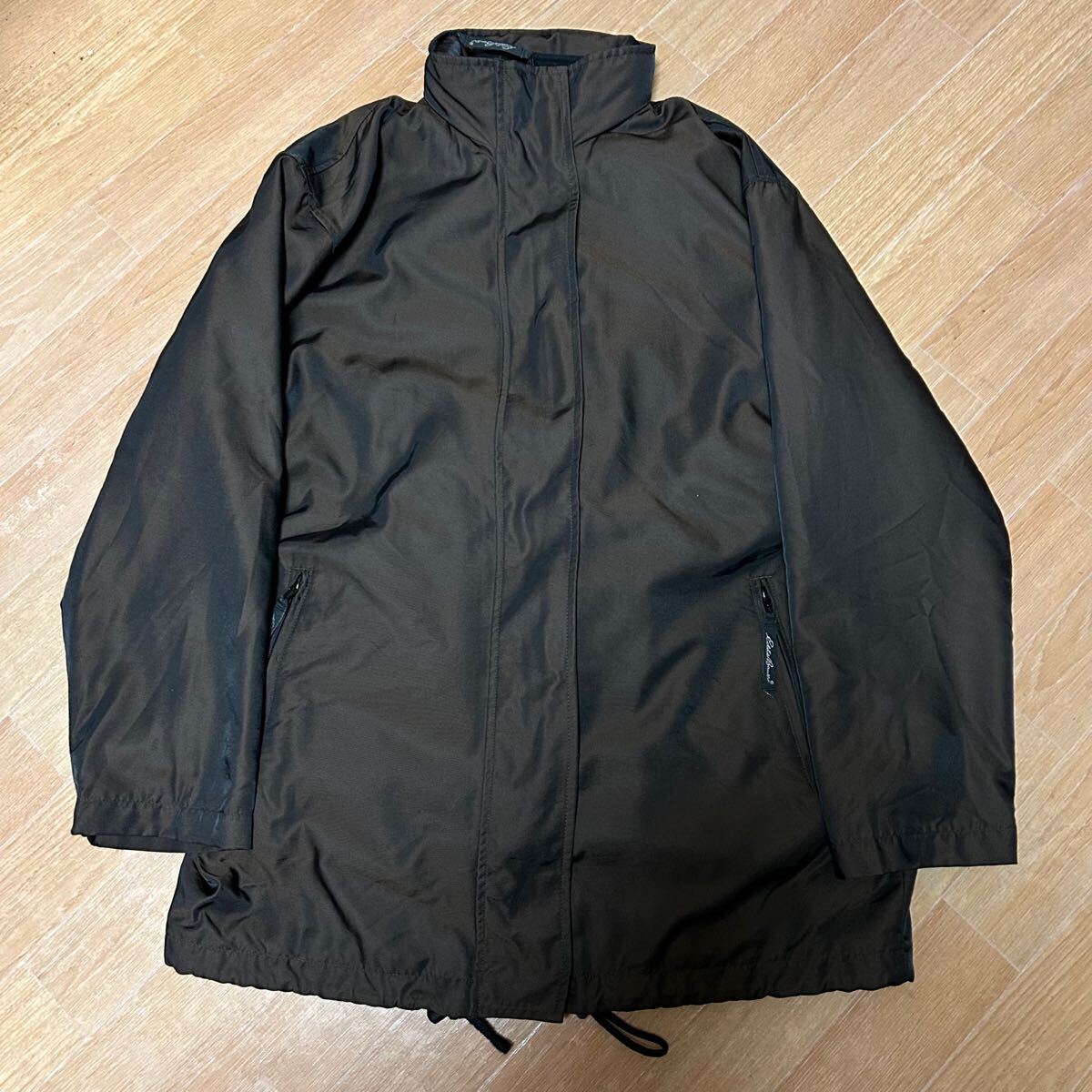 90s Eddie Bauer 玉虫色 ナイロン パーカー フリースインナー S拍卖