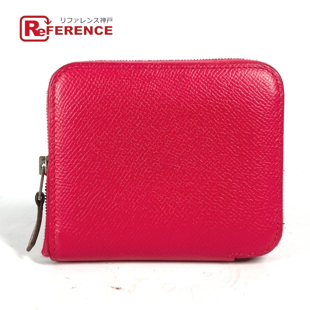 HERMES エルメス アザップシルクインコンパクト 財布 小銭入れ コンパクトウォレット コインケース ピンク レディース【中古】拍卖