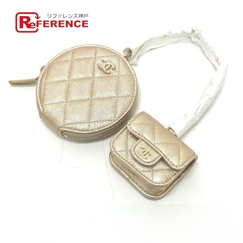 未使用 CHANEL シャネル マトラッセ ココマーク イヤーギフト コインケース AirPods CHANEL 2024 バッグチャーム レディース【中古】拍卖