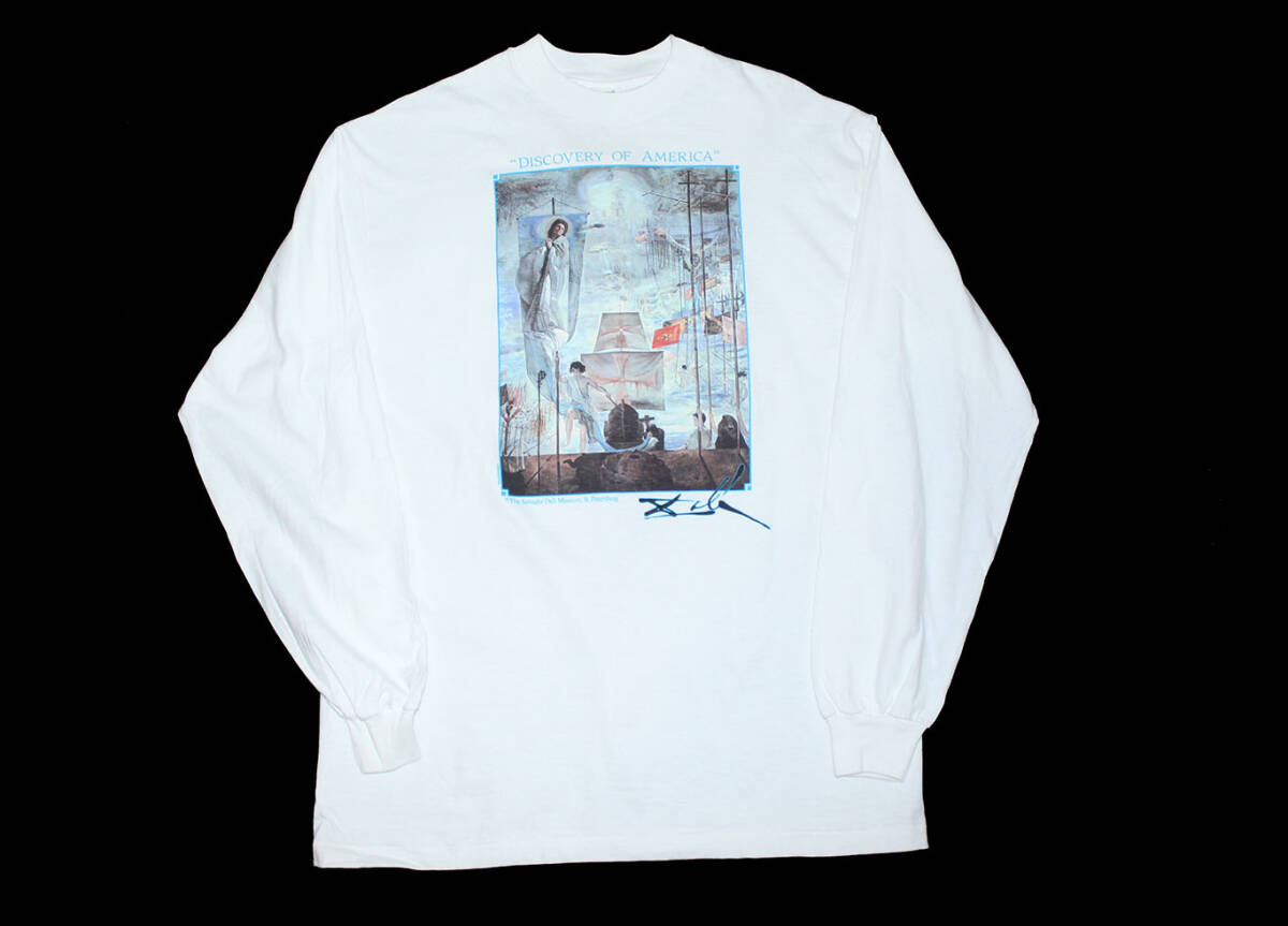 SALVADOR DALI DISCOVERY OF AMERICA LONG SLEEVE デッドストック ダリ ロングスリーブ拍卖