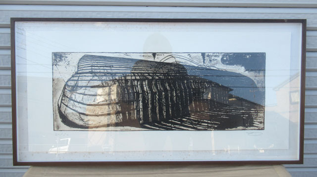 即決■真作 山口啓介 銅版画 直筆サイン 水門■く-07拍卖