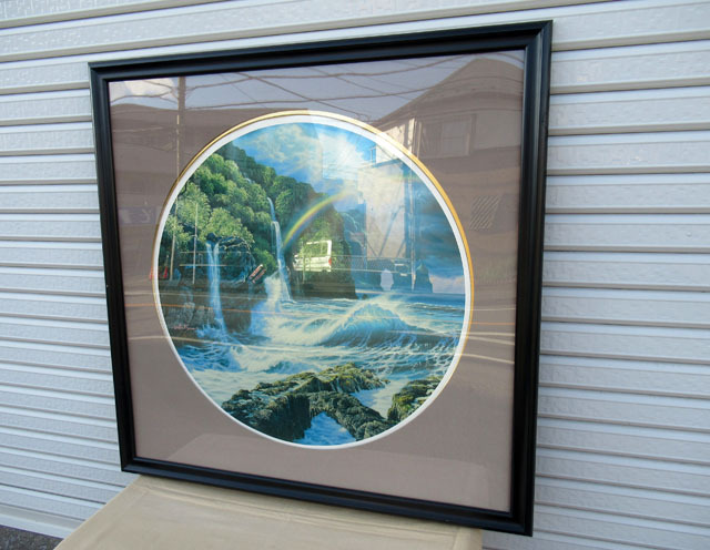 即決■真作 ラッセン 版画 直筆サイン フォールズオブハナ■く-04拍卖