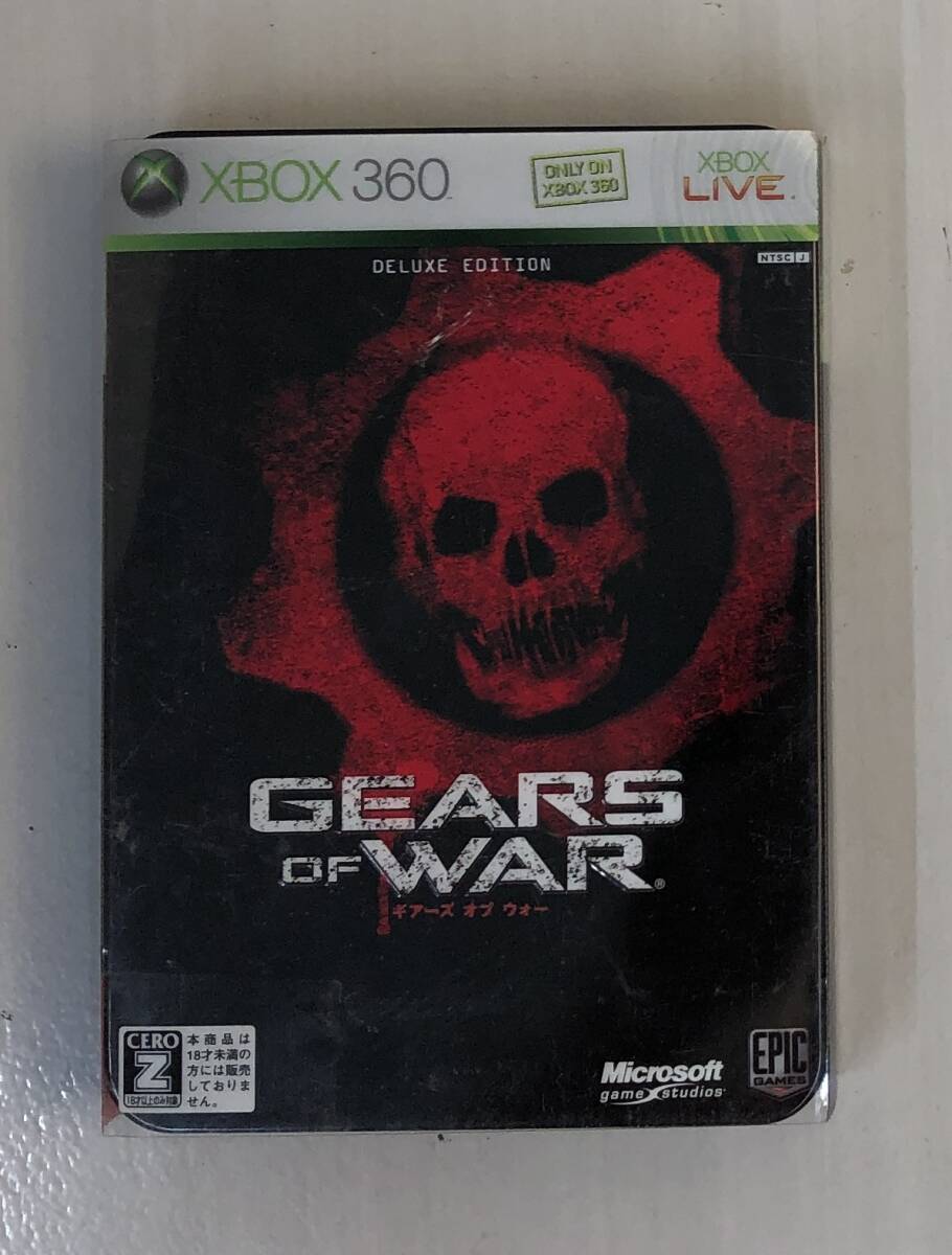 GA-18【中古・現状品】XBOX360 GEARS OF WARギアーズ オブ ウォー/バイオハザード5 / Deluxe Edition メタルケース仕様 未検品 ジャンク品拍卖