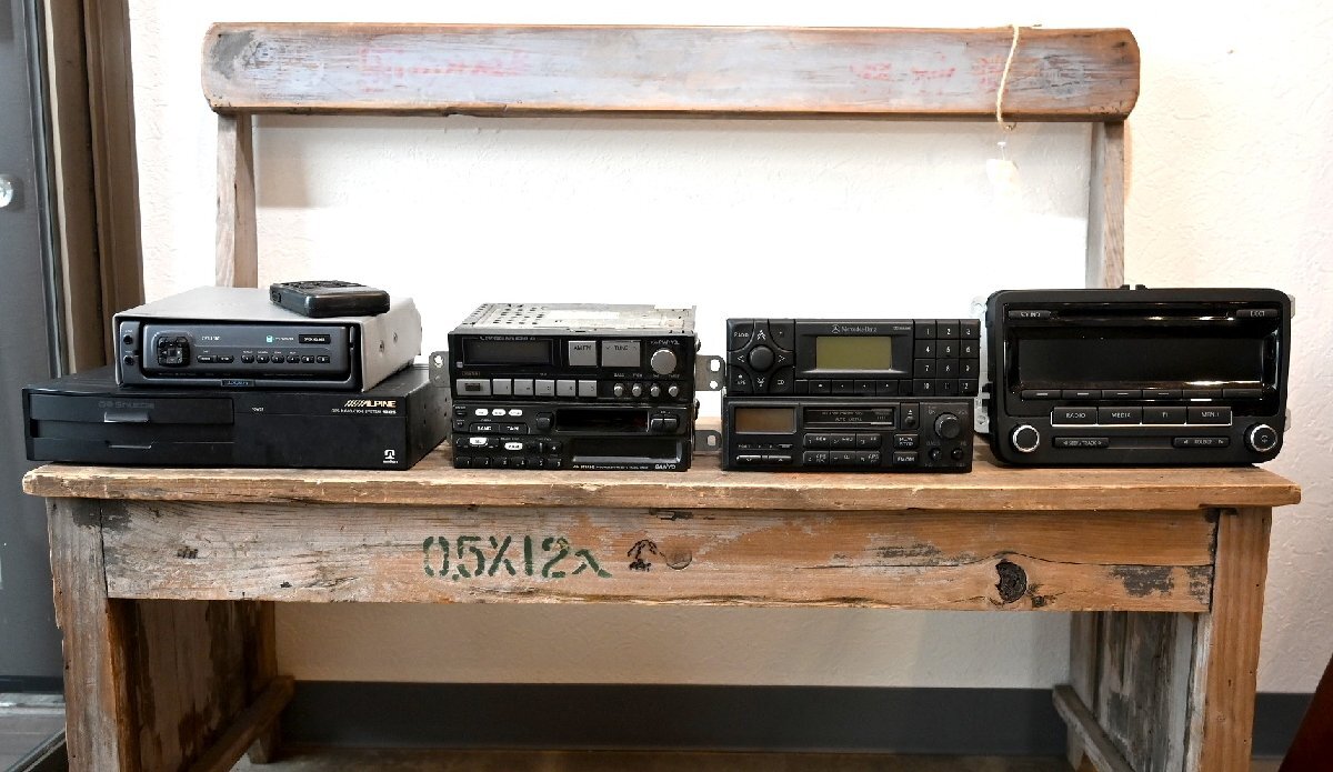 ○カーオーディオ 6点セット フォルクスワーゲン メルセデスベンツ 純正 sanyo addzest xnavi alpine 古道具のgplus広島 2412i拍卖