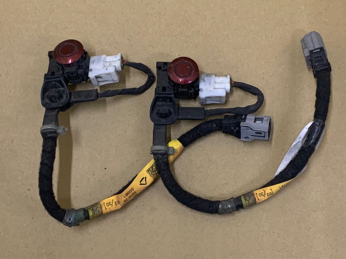 220 ダイハツ LA600S タント ウルトラソニックセンサー 2個 ハーネス付 89341-B2020-D1 レッド R67拍卖